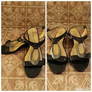 Karen Scott Open Toe Slingback Wedge 8M   A1221